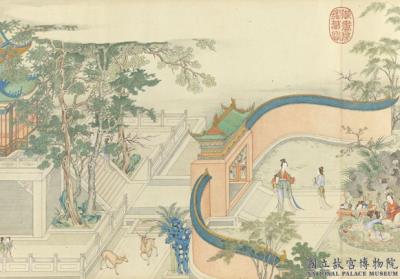 图片[3]-Imitating Qiu Ying’s “Spring Dawn in the Han Palace”-China Archive